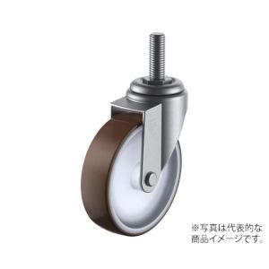 ユーエイキャスター YUEI ユーエイキャスター SUS-ET-100UR-W3/4-40 ねじ込み式キャスター ステンレス製自在車 100径 ウレタン車輪