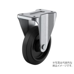 ユーエイキャスター YUEI ユーエイキャスター SUS-NRK-100 ステンレスキャスター固定車 100径ナイロンホイルゴム車輪