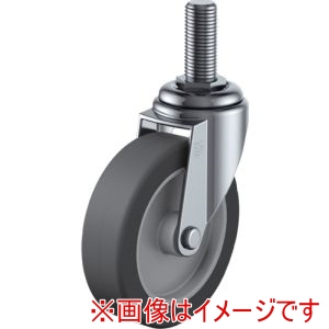 ユーエイキャスター YUEI ユーエイキャスター ET-65EL-M12-35 ねじ込み式 自在 キャスター エラストマー 車輪径65mm Eタイプ ET型 ネジ寸法M12×35ピッチ1.75