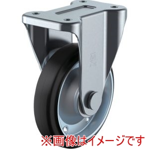 ユーエイキャスター YUEI ユーエイキャスター WEK-100 プレート式 固定 キャスター 導電ゴム 車輪径100mm Jタイプ K型 取付寸法80×45