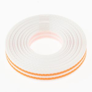 紺屋商事 紺屋商事 PPバンド 手仕事用 15mm ｘ 10m 白オレンジストライプ 1121008 手芸用プラバンド