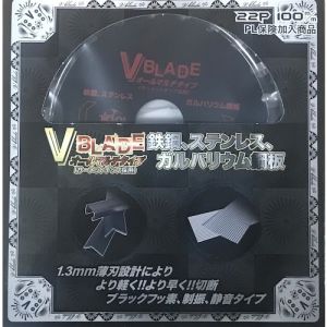 ツールジャパン TOOLJAPAN ツールジャパン VB-100TK 『V BLADE』鉄鋼、ステンレス、ガルバリウム鋼板 オールマルチタイプ 100×22P