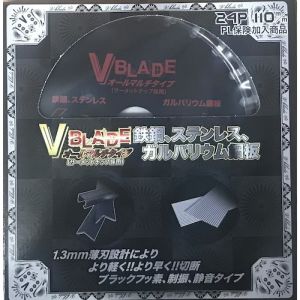 ツールジャパン TOOLJAPAN ツールジャパン VB-110TK V BLADE ブレードチップソー 鉄鋼 ステンレス ガルバリウム鋼板オールマルチ 110×1.3×24