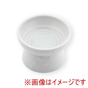 猫壱 neco ichi 猫壱 猫用 脚付フードボウル 日本製 ホワイト neco ichi
