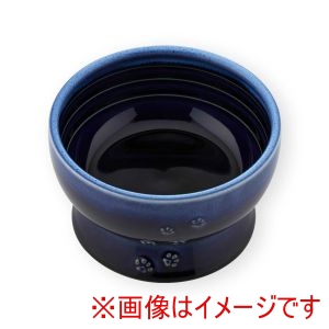 猫壱 neco ichi 猫壱 猫用 脚付ウォーターボウル 日本製 ブルー neco ichi
