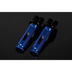 スピードラ SSK SPEEDRA スピードラ AFPR203BE アルミ削タンデムステップ レーシング パッセンジャー用/取付部カラー ブラック/ステップバーカラー ブルー