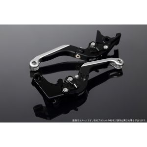 スピードラ SSK SPEEDRA スピードラLVGM025BK-BKSR アジャストレバー 可倒延長式 Mブラック/Mブラック/MシルバーVULCAN/S 650(15-) NINJA650