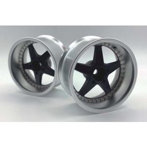 レイベル レイベル LW-0108MBE WORK EQUIPホイルディープリムoff+8/マットブラック