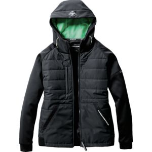 バートル BURTLE バートル 3210-35-L TC防風フーディジャケット ブラック