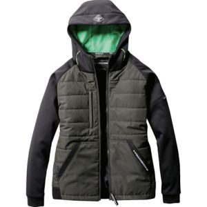 バートル BURTLE バートル 3210-61-XL TC防風フーディジャケット アーミカーキ