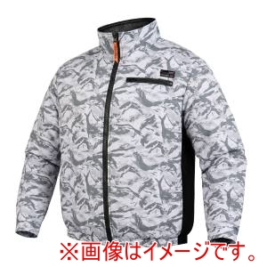 COVELL COVELL CX-P002-1-LL ホワイト迷彩 長袖 ポリエステル製 ファンバッテリーセット 30V LL メーカー直送 代引不可 北海道沖縄離島不可