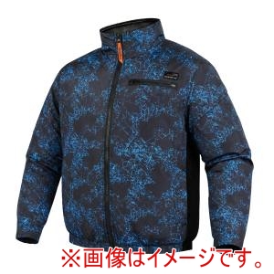 COVELL COVELL CX-P002-4-LL 紺迷彩 長袖 ポリエステル製 ファンバッテリーセット 30V LL メーカー直送 代引不可 北海道沖縄離島不可
