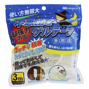 エスディアイジャパン エスディアイジャパン FG-3 不思議なゲルテープ 透明 厚さ2mm 30mm×長さ3m