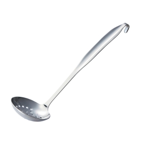 赤川器物製作所 AG 18-8 ステンレス ワンピース レードル 穴明 お玉 中 赤川器物