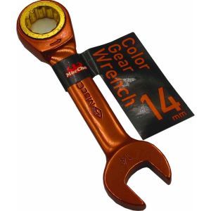 中正機械 マッチョ MacCho MacCho MGW-14S カラーギアレンチ ショート オレンジ 14mm 中正機械 マッチョ