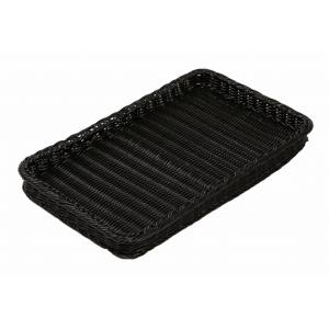 トーダイ トーダイ 角型ベーカリーバスケット 薄型 25型 ブラック BB-4025-BK