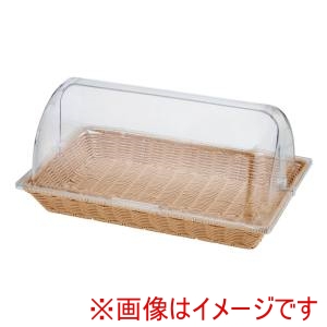 トーダイ トーダイ PP ベーカリーバスケット 長角 1/1 カバー付 アイボリー BB-1165C-IV