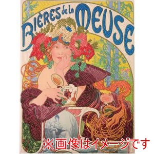 東京交易 東京交易 ダイヤモンドフィックス MUCHAアートコレクション ムーズ川のビール ビーズキット フレームサイズ300×400mm DF34-MC003