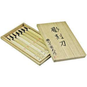 梅心子圀光 梅心子圀光 本職用彫刻刀 7本組