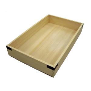 雅漆工芸 雅漆工芸 唐桧 番重 金具付 身 深型 560×345×H90