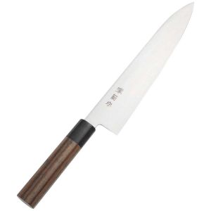 河村刃物 河村刃物 堺菊守 和式 牛刀 両刃 紫檀柄 21cm