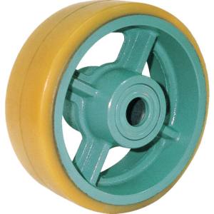 ヨドノ ヨドノ UHB300X100 鋳物重荷重用ウレタン車輪ベアリング入 UHB300X100