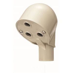 未来工業 ミライ 未来工業 MEC-22 エントランスキャップ 適合管VE22 グレー 1個