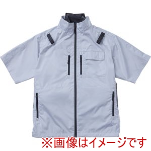 昭和商会 SHOWA 昭和商会 N25-03SG-5L ペルチェ付き空調服 COOLFIX PLT2 エアー半袖ブルゾン グレー5L ペルチェ2個入