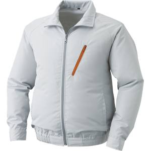 空調服 空調服 KU90510 ポリエステル製空調服 ウェアのみ シルバー MサイズKU90510-C06-S2
