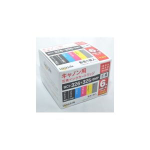 ワールドビジネスサプライ Luna Life キヤノン用 互換インクカートリッジ BCI-326+325/6MP 6本セット LN CA325+326/6P
