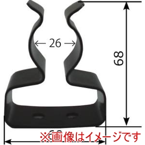 岩崎製作所 岩崎製作所 19TK00SS 消防車両艤装部品 キャッチ式取付金具 ブラック塗装 鉄製 とび口キャッチ