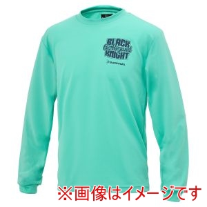 ブラックナイト Black knight ブラックナイト T-5201U ユニ ドライロングTシャツ アイスグリーン XS