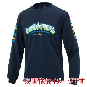 ブラックナイト Black knight ブラックナイト T-5204U ユニ ドライロングTシャツ ネイビー M