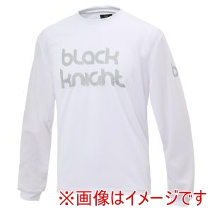 ブラックナイト Black knight ブラックナイト T-5205U ユニ ドライロングTシャツ ホワイトシルバー S