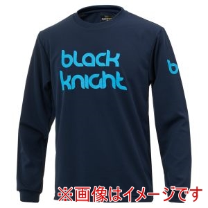 ブラックナイト Black knight ブラックナイト T-5205U ユニ ドライロングTシャツ ネイビーターコイズ XS