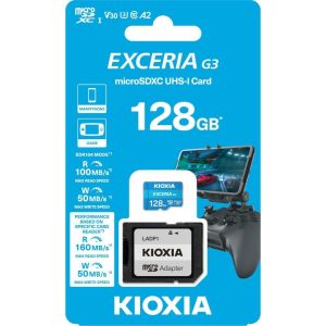 キオクシア Kioxia 並行輸入品2週間保証のみ キオクシア マイクロSDXC 128GB LMEX3L128GG2