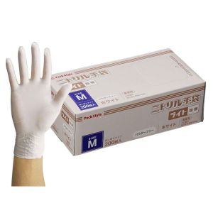 パックスタイル パックスタイル PSニトリル手袋 ライト 白 粉無 M 1ケース(3000) 00586528 メーカー直送 法人限定 代引不可 北海道沖縄離島不可