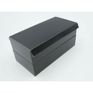 パックスタイル パックスタイル 重箱 黒漆 貼箱 180-100 二段【weeco】 1ケース(40) 00654710 メーカー直送 法人限定 代引不可 北海道沖縄離島不可
