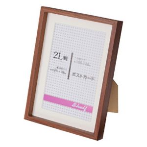 エツミ エツミ フォトフレーム 5個セット Shelf シェルフ 棚 2L 5×7in ポストカード 4×6in PS ブラウン VE-5592X5