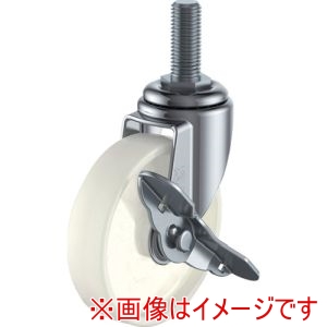 ユーエイキャスター YUEI ユーエイキャスター ET-65NS-M12-35 ねじ込み式 自在 キャスター ナイロン 車輪径65mm Eタイプ ET-S型 ネジ寸法M12×35ピッチ1.75