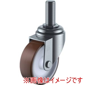 ユーエイキャスター YUEI ユーエイキャスター ST-65UR-M12-35 ねじ込み式 自在 キャスター ウレタン 車輪径65mm Sタイプ ST型 ネジ寸法M12×35ピッチ1.75