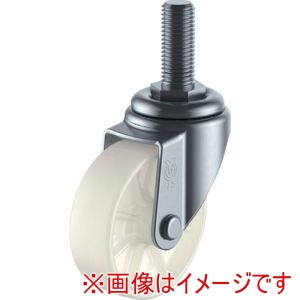 ユーエイキャスター YUEI ユーエイキャスター ST-100N-M12-35 ねじ込み式 自在 キャスター ナイロン 車輪径100mm Sタイプ ST型 ネジ寸法M12×35ピッチ1.75