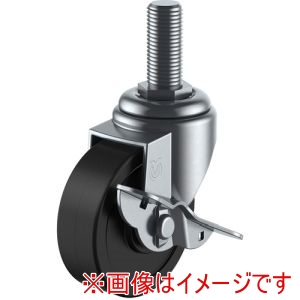 ユーエイキャスター YUEI ユーエイキャスター ST-75RHES-M16-40 ねじ込み式 自在 キャスター 導電ゴム 車輪径75mm Sタイプ ST-S型 ネジ寸法M16×40ピッチ2