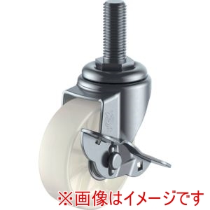 ユーエイキャスター YUEI ユーエイキャスター ST-100NS-M12-35 ねじ込み式 自在 キャスター ナイロン 車輪径100mm Sタイプ ST-S型 ネジ寸法M12×35ピッチ1.75