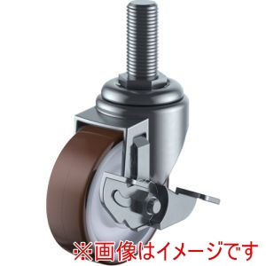 ユーエイキャスター YUEI ユーエイキャスター ST-100UHFDS-M12-35 ねじ込み式 自在 キャスター 車輪径100mm Sタイプ ST-DS型 M12×35ピッチ1.75