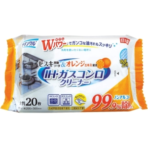 ライフ堂 Life-do ライフ堂 IHガス コンロ クリーナー セスキ炭酸ソーダ オレンジ