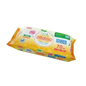 ライフ堂 ライフ堂 大人用 からだふき 70枚入 LD-212