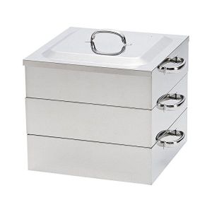 神子島製作所 kagoshima 神子島製作所 PE 電磁業務用 角蒸器 2段 36cm 角型蒸器（IH対応）