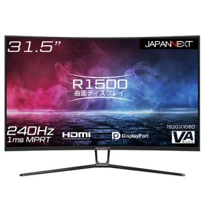 ジャパンネクスト JAPANNEXT JAPANNEXT JN-315VCG240FHDR ゲーミングモニター 31.5インチ