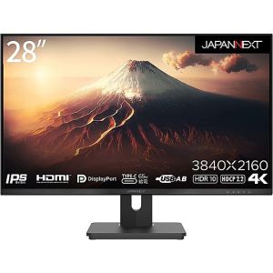 ジャパンネクスト JAPANNEXT JAPANNEXT JN-IPS282UHDR-C65W 液晶モニター 28インチ IPSパネル